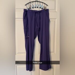 healing hands Purple Scrub Pants with Cargo Pocket